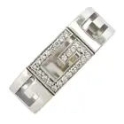 18ct gold diamond 'G' ring, by Gucci