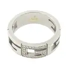 18ct gold diamond 'G' ring, by Gucci