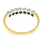 18ct gold diamond band ring 