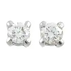 Diamond single-stone stud earrings