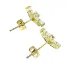 Opal & paste floral cluster earrings