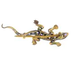 Amethyst & diamond lizard brooch