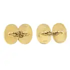 Silver & enamel cufflinks