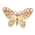 Ruby & opal butterfly brooch