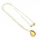 Citrine pendant, with chain
