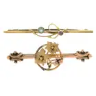 Two early 20th century bar brooches 