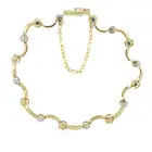 9ct gold sapphire & diamond bracelet