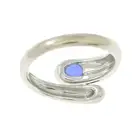 Sapphire crossover ring