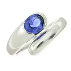 Sapphire crossover ring
