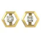 Diamond stud earrings