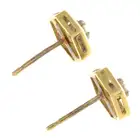 Diamond stud earrings