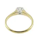 18ct gold diamond single-stone ring