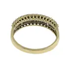 9ct gold diamond half eternity ring