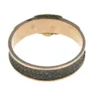 Late Victorian 9ct gold hairwork mourning ring