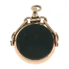 Victorian 9ct gold carnelian & bloodstone fob