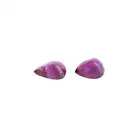 Two pear-shape rubies, 1.29ct