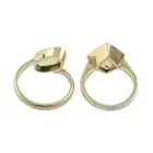 Two 9ct gold gem-set rings