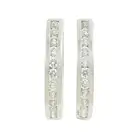 18ct gold diamond hoop earrings