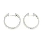 18ct gold diamond hoop earrings