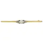 Early 20th century diamond bar brooch