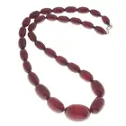 Graduated plastic bead necklace