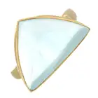 9ct gold aquamarine cocktail ring