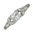 Mid 20th century diamond single-stone ring