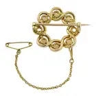 Late Victorian 15ct gold opal wreath brooch