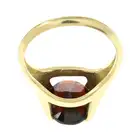 Garnet single-stone ring