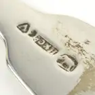 Pair of Indian Colonial silver 'berry' spoons 