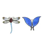 Two 20th century enamel brooches