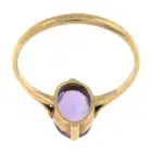 Mid 20th century amethyst single-stone ring