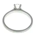 Platinum diamond single-stone ring