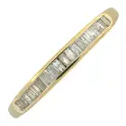 Diamond half eternity ring