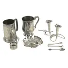 Assorted silver plate to include Elkington punch bowl, etc 