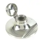 Edwardian silver mounted inkwell 