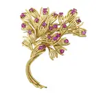 Mid 20th century 18ct gold ruby brooch, by Tiffany & Co.
