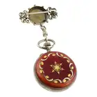 Early 20th c. enamel fob watch brooch