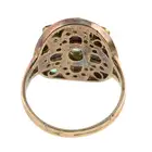 Emerald & diamond dress ring