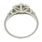 9ct gold diamond floral cluster ring