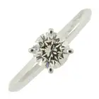 Diamond single-stone ring