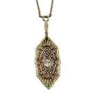Art Deco platinum and 14ct gold diamond necklace
