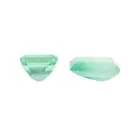 Two rectangular-shape emeralds, 2.84ct