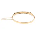 Edwardian 9ct gold ruby & diamond bangle