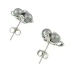 9ct diamond & cultured pearl stud earrings