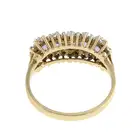 9ct gold amethyst & diamond dress ring