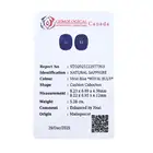 Two oval-shape sapphire cabochons, 5.28ct