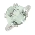 18ct gold prasiolite dress ring