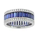 Sapphire and diamond eternity ring, by Bucherer