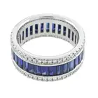 Sapphire and diamond eternity ring, by Bucherer